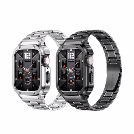 适用iWatch9表带AppleWatch8金属Ultra表壳iWatchS7保护壳WatchS套S9/S8/S7/SE苹果WatchS手表带iWatchUltra2