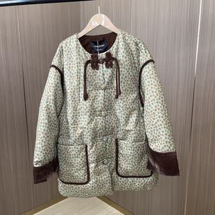 12488DW240 唯Y 清仓 复古小碎花羽绒服 断码