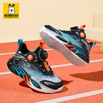 巴布豆男童篮球鞋2026春季新款儿童软底运动鞋防滑小学生休闲鞋子