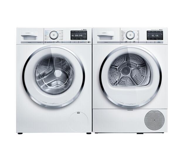 SIEMENS/西门子 10KG洗衣机WG56A6B00W+干衣机WQ56A6A00W干洗套装