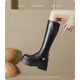 胖mm长筒靴粗腿秋冬厚底长靴弹力瘦瘦靴大筒围高筒骑士靴子女大码