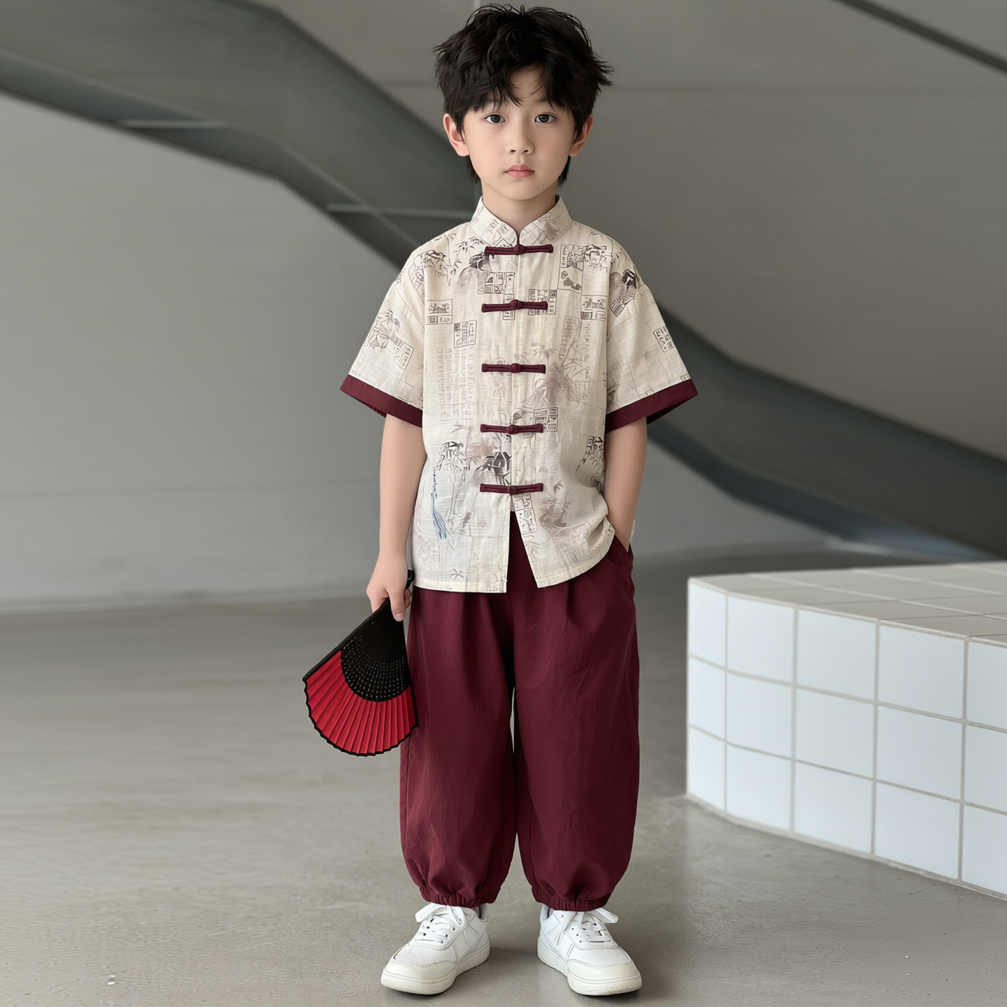 男童夏季汉服套装2026新款图片