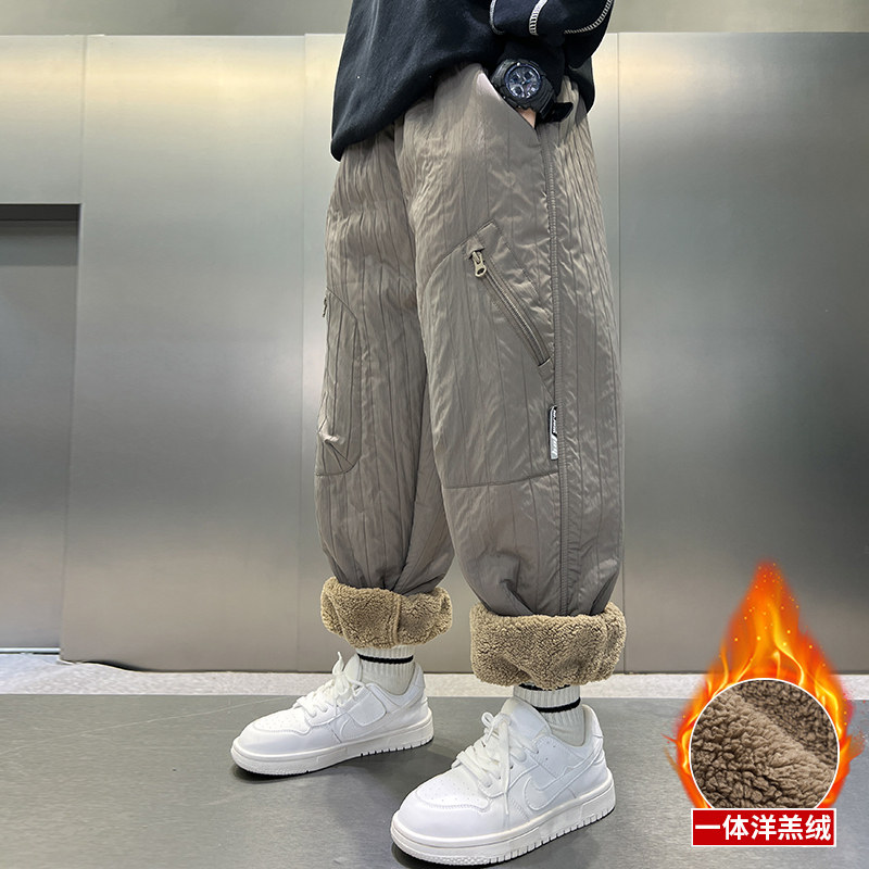儿童装男童裤子秋冬款2025新款男孩休闲裤冬装加绒中大童冬季卫裤,童装/婴儿装/亲子装,裤子,淘宝优惠券,粉丝福利购,淘宝优惠卷