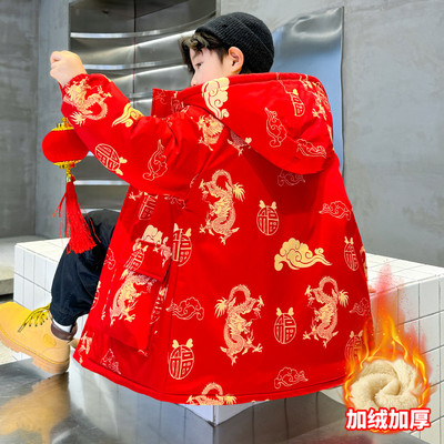 男童秋冬棉袄2026新款