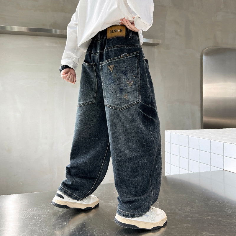 儿童装男童春装裤子2026新款中大童春秋款休闲牛仔裤春季男孩长裤,童装/婴儿装/亲子装,裤子,淘宝优惠券,粉丝福利购,淘宝优惠卷