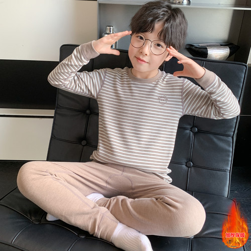 男童秋冬家居服套装2025新款