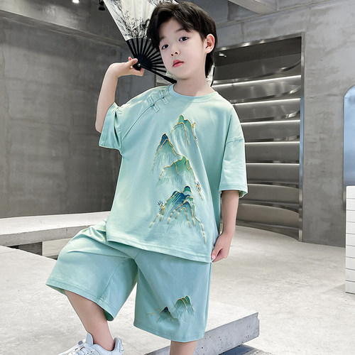 男童夏季汉服套装2026新款