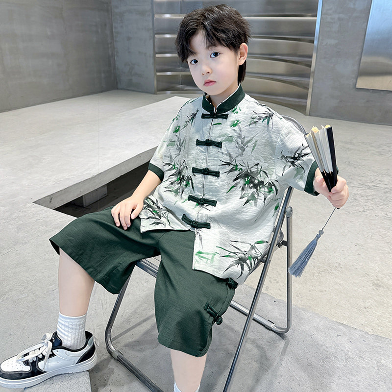 男童夏季汉服套装2026新款
