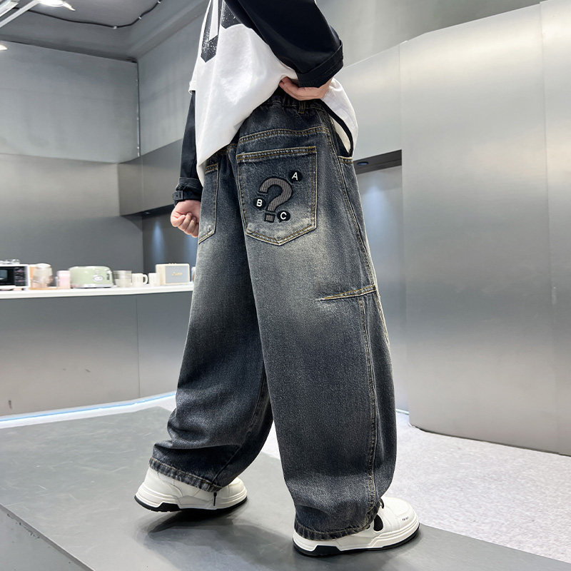 儿童装男童春装裤子2026新款中大童春秋款男孩休闲牛仔裤春季长裤,童装/婴儿装/亲子装,裤子,淘宝优惠券,粉丝福利购,淘宝优惠卷