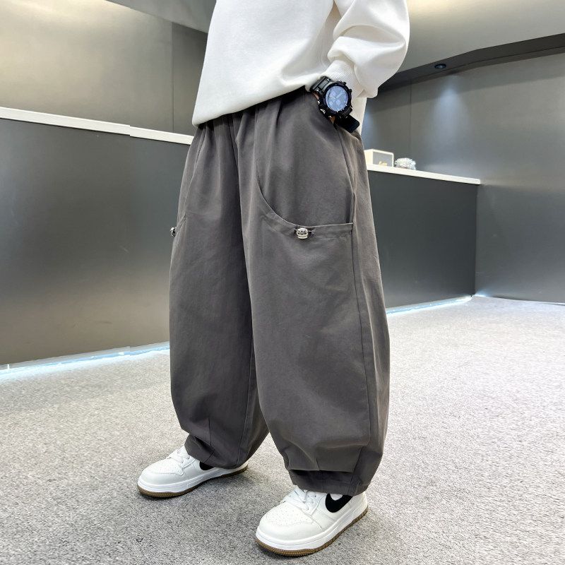 儿童装男童裤子春秋款2026新款春季中大童男孩工装裤春装休闲长裤,童装/婴儿装/亲子装,裤子,淘宝优惠券,粉丝福利购,淘宝优惠卷