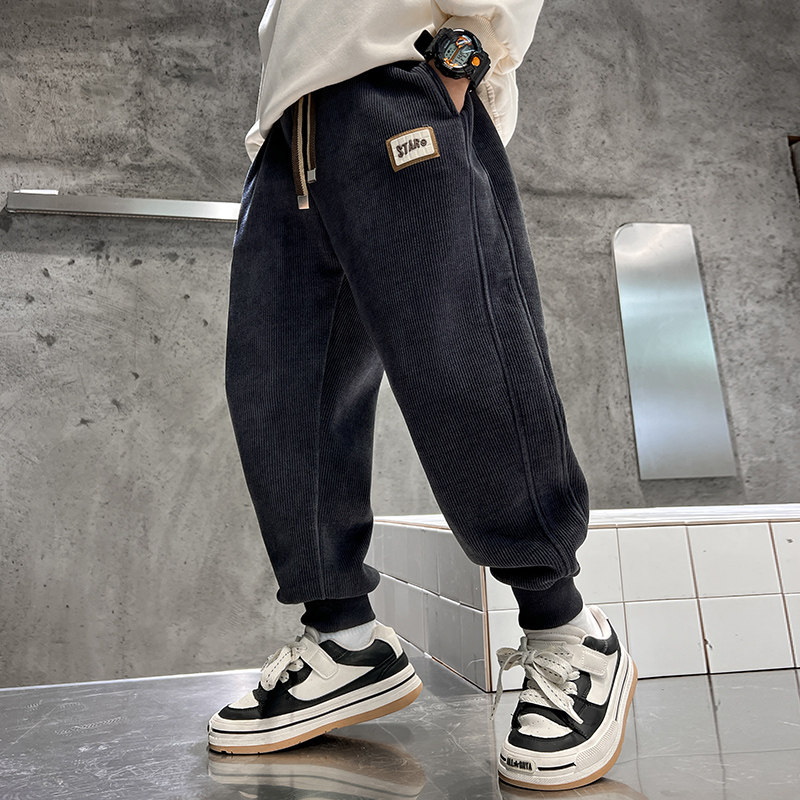 儿童装男童裤子春秋款2026新款春装中大童男孩卫裤休闲春季运动裤,童装/婴儿装/亲子装,裤子,淘宝优惠券,粉丝福利购,淘宝优惠卷