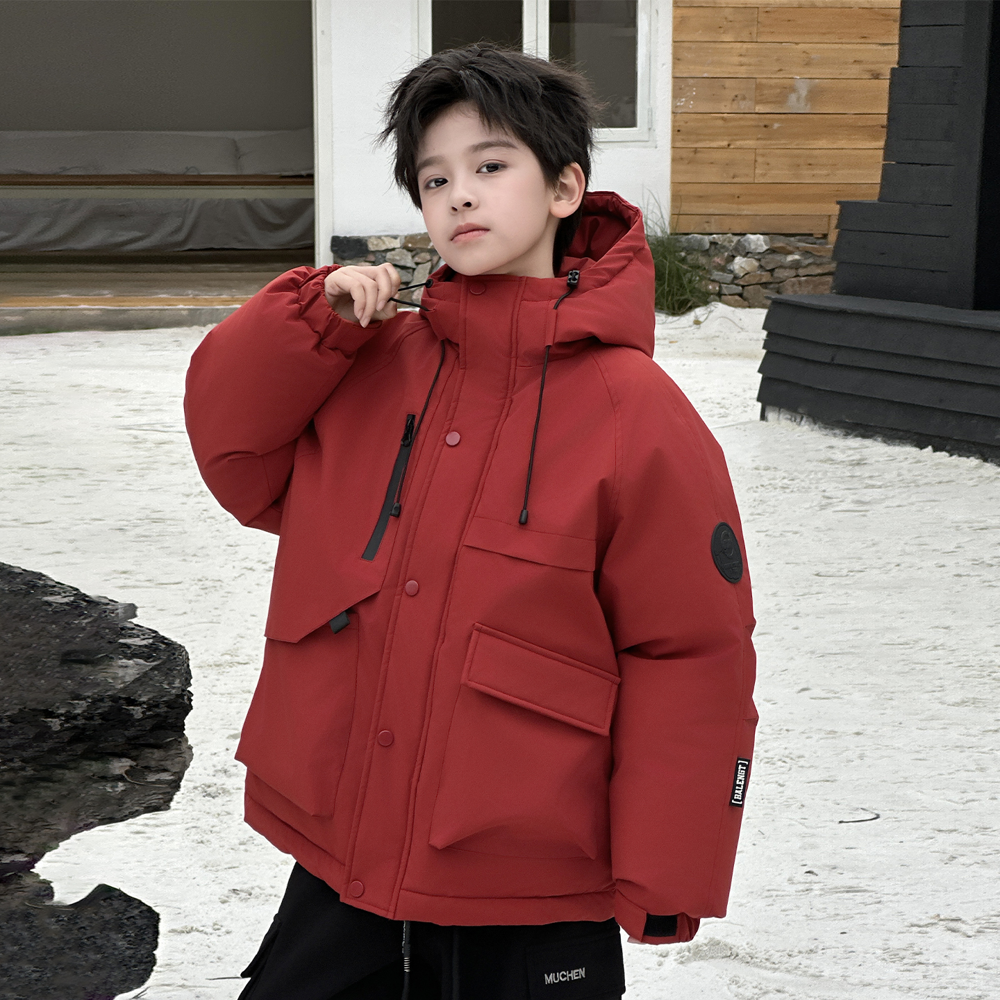 男童秋冬棉袄2025新款