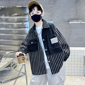 酷帅中大童春季 儿童装 春秋款 牛仔外套2026新款 男孩衣服潮 男童春装