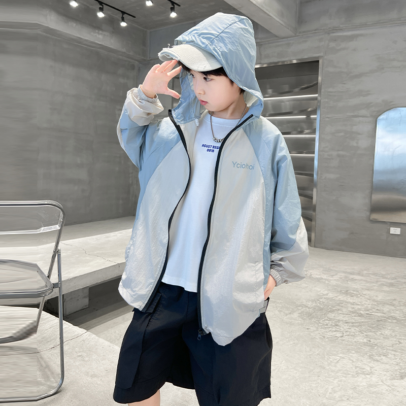 童装男童夏装防晒衣外套2025新款夏季防晒服中大童夏款薄款儿童潮