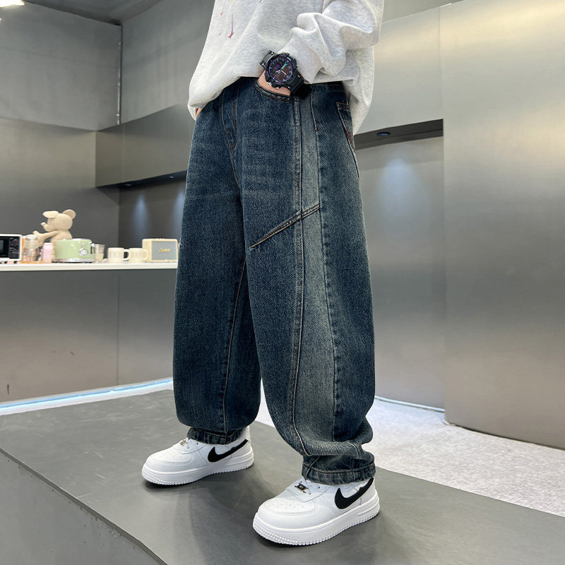 儿童装男童春装裤子2026新款中大童春秋款男孩休闲牛仔裤春季长裤,童装/婴儿装/亲子装,裤子,淘宝优惠券,粉丝福利购,淘宝优惠卷