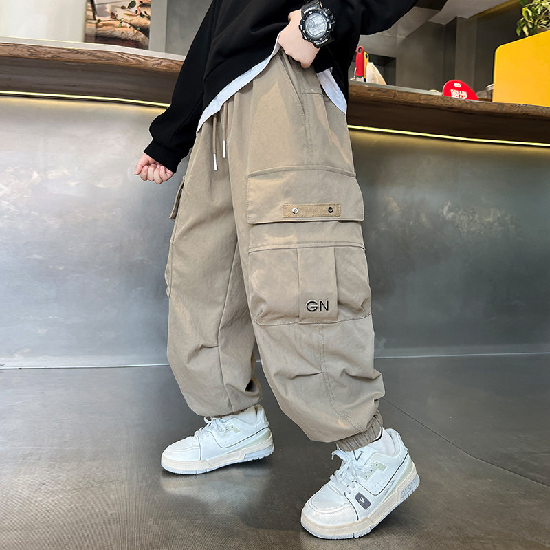 儿童装男童裤子春秋款2026新款春季中大童男孩休闲工装裤春装长裤,童装/婴儿装/亲子装,裤子,淘宝优惠券,粉丝福利购,淘宝优惠卷