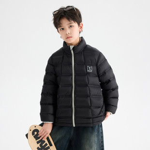 童装男童羽绒服冬装2025新款大童冬季白鸭绒男孩加厚外套青少年潮