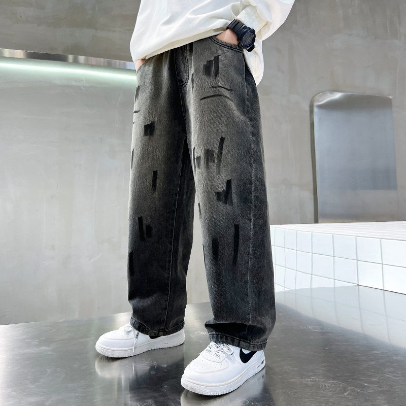 儿童装男童春装裤子2026新款春秋款中大童男孩休闲牛仔裤春季长裤,童装/婴儿装/亲子装,裤子,淘宝优惠券,粉丝福利购,淘宝优惠卷