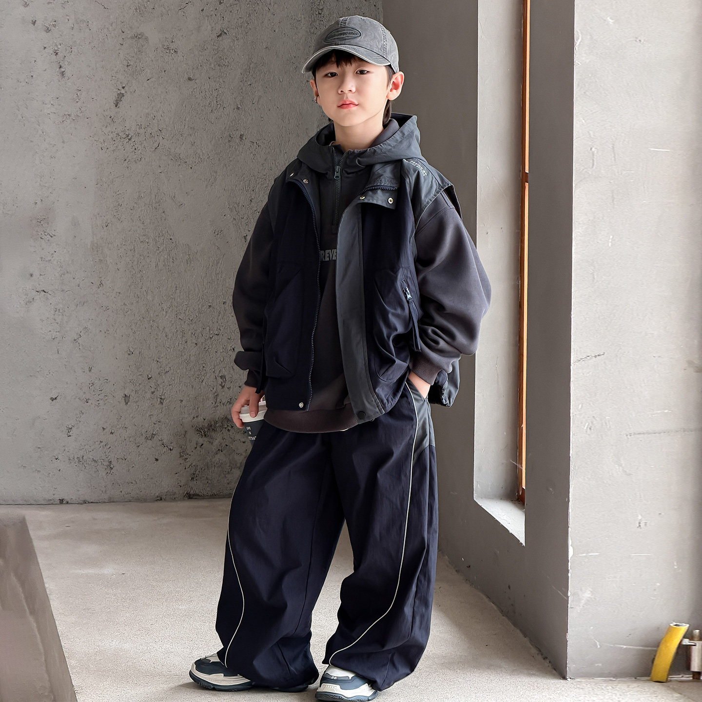 儿童装男童套装秋装2026新款中大童春秋款外套休闲男孩秋季三件套