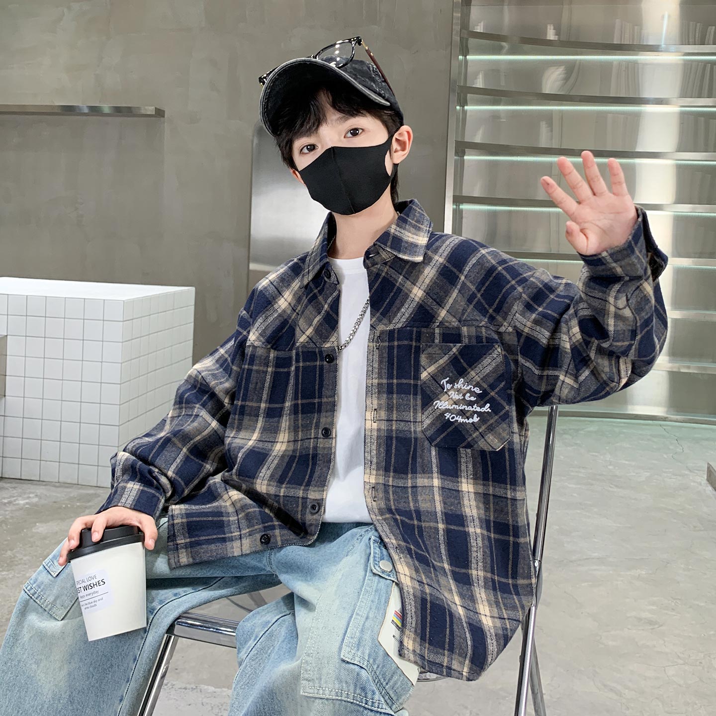 男童秋冬加绒外套2025新款