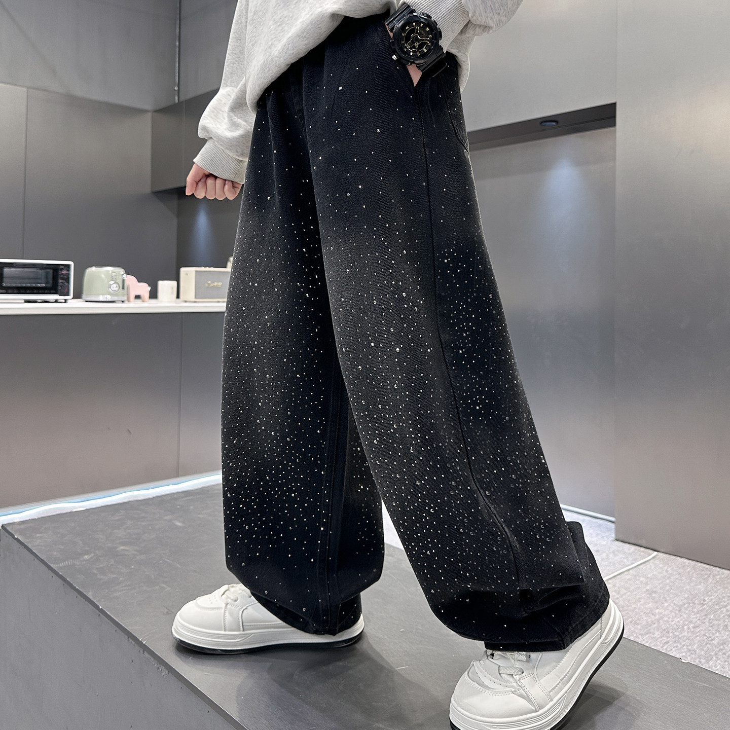 儿童装男童加绒裤子秋冬2025新款冬装牛仔裤男孩加厚保暖中大童潮,童装/婴儿装/亲子装,裤子,淘宝优惠券,粉丝福利购,淘宝优惠卷