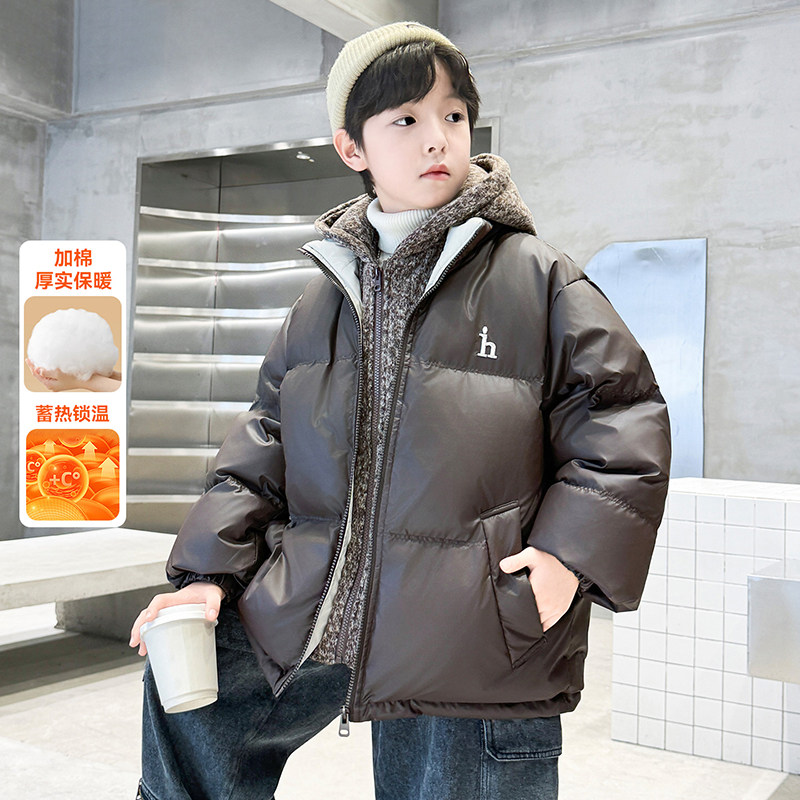 儿童装男童冬装棉衣2025新款冬季大童棉服外套加厚男孩假两件棉袄,童装/婴儿装/亲子装,棉袄/棉服,淘宝优惠券,粉丝福利购,淘宝优惠卷
