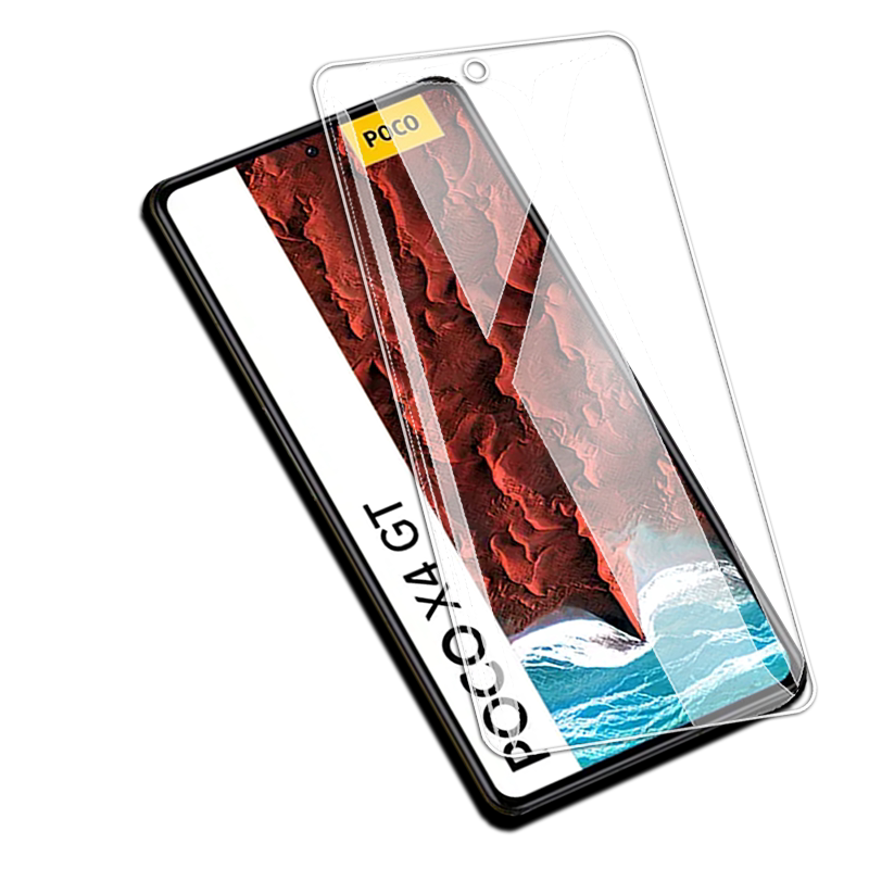 适用小米PocoX4GT透明钢化膜