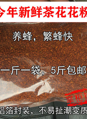 今年新鲜茶花粉喂蜂纯天然