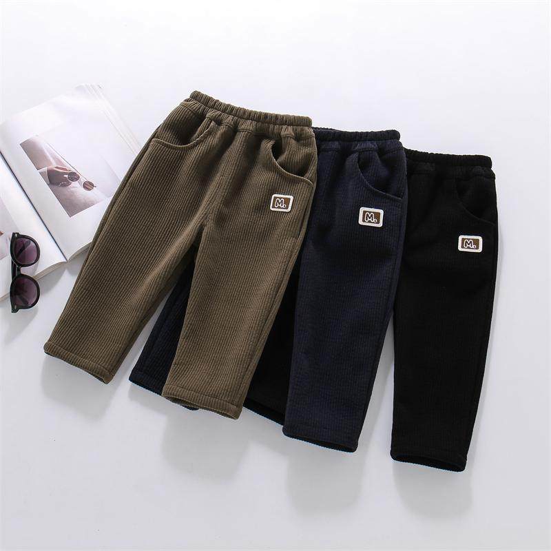 男童裤子春秋款灯芯绒长裤