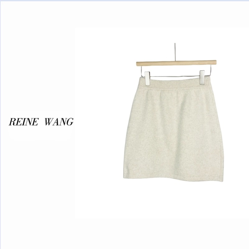 REINE WANG 福利特价 不退不换 羊毛加厚冬季半身裙 短裙极简