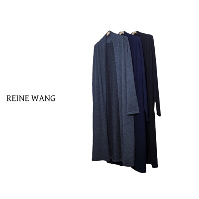 REINEWANG  调性风大牌极简卷超长款针织开衫 披肩外套