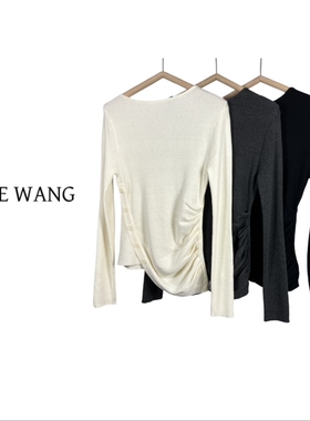 REINEWANG 2025新款百搭时尚气质圆领套头宽松显瘦针织衫上衣