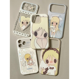 日系可爱野有上秋女孩适用iPhone17promax手机壳不撞壳苹果16Pro新款15全包套16pm防摔17女款17Pro独特超好看