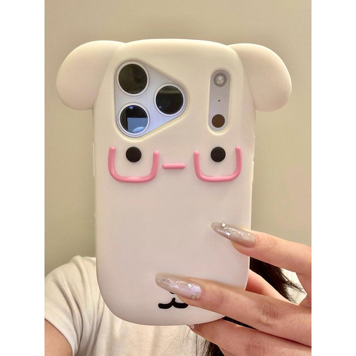 超火可爱卡通ganadi小狗适用iPhone17promax手机壳软硅胶苹果16Pro新款15全包16pm防摔17女款17Pro独特超好看
