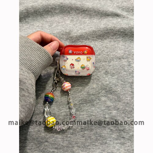 超火可爱卡通yoyo酱适用AirPods4代耳机壳无线苹果AirPodsPro3代蓝牙1/2/3代软硅胶Pro2代防摔套Pro三代女款