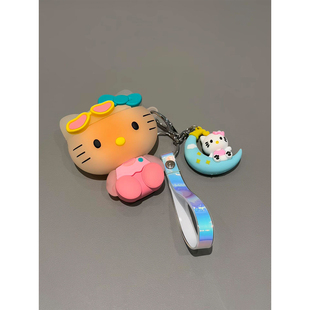 超萌可爱变色黑皮Kitty猫防尘塞适用AirPods4代耳机壳Pro3苹果蓝牙AirPodsPro2代软1 2代硅胶3代防摔Pro二代