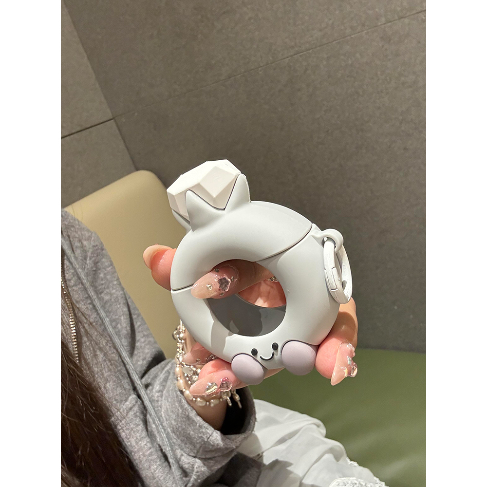 jellycat趣味创意可爱钻戒适用苹果AirPods4代耳机壳AirPodsPro二代软AirPods1/2硅胶pro2保护套AirPods3防摔