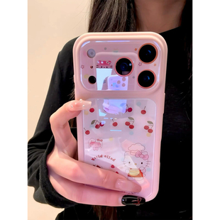 可爱卡通樱桃厨师Kitty猫适用iPhone17promax手机壳苹果17早春新款16pro全包14防摔15pm女款17pro超火巨好看