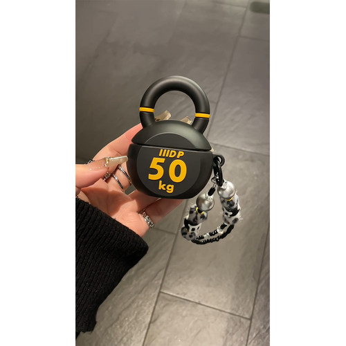 创意趣味个性仿真健身壶铃适用苹果AirPods4代耳机壳AirPodsPro三代软AirPods1/2硅胶pro2代防摔套3代男女款