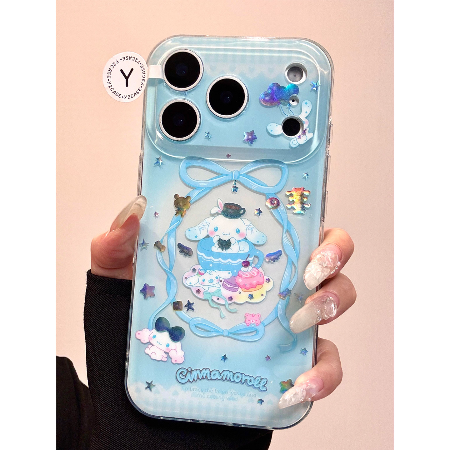 高级感鎏金可爱甜品茶杯玉桂狗适用iPhone17promax手机