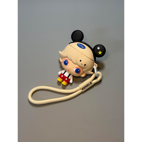 可爱卡通米奇dimoo王子适用AirPodsPro三代耳机壳苹果无线蓝牙AirPods4代软Pro3代硅胶1/2/3代防摔Pro2代女款