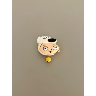 创意趣味布莱恩头套恶搞之家饺子适用苹果无线蓝牙AirPodsPro三代耳机壳AirPods4代软1/2代硅胶3代防摔Pro2代