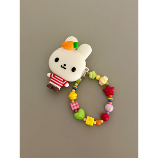 呆萌可爱人气五月天纯真兔适用AirPods4代耳机壳苹果蓝牙AirPodsPro3代软1/2代硅胶3代防摔pro三代Pro2代女款