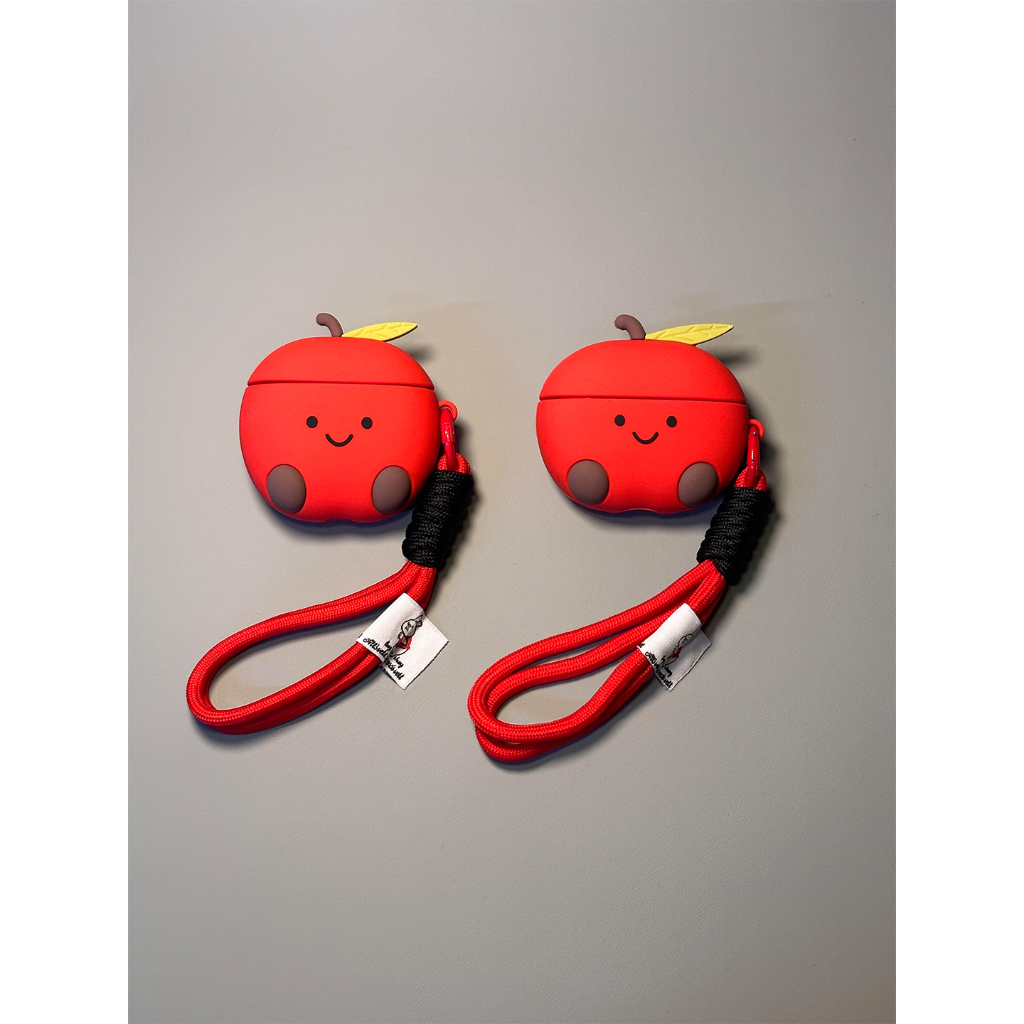 jellycat可爱萌系红苹果适用苹果无线蓝牙AirPodsPro耳机壳AirPods4代女款AirPods1/2硅胶3代防摔保护Pro2代