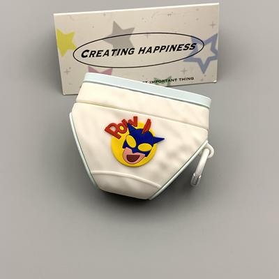 可爱动感超人小新内裤适用华为pro4蓝牙freebudspro3耳机壳软freeclip二代/4/5i硅胶Pro2保护se3新款SE2女7i