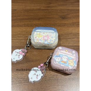 超萌可爱chiikawa小八插画适用AirPods4代耳机壳苹果无线蓝牙AirPodsPro2代软1/2代硅胶3代防摔pro二代保护套