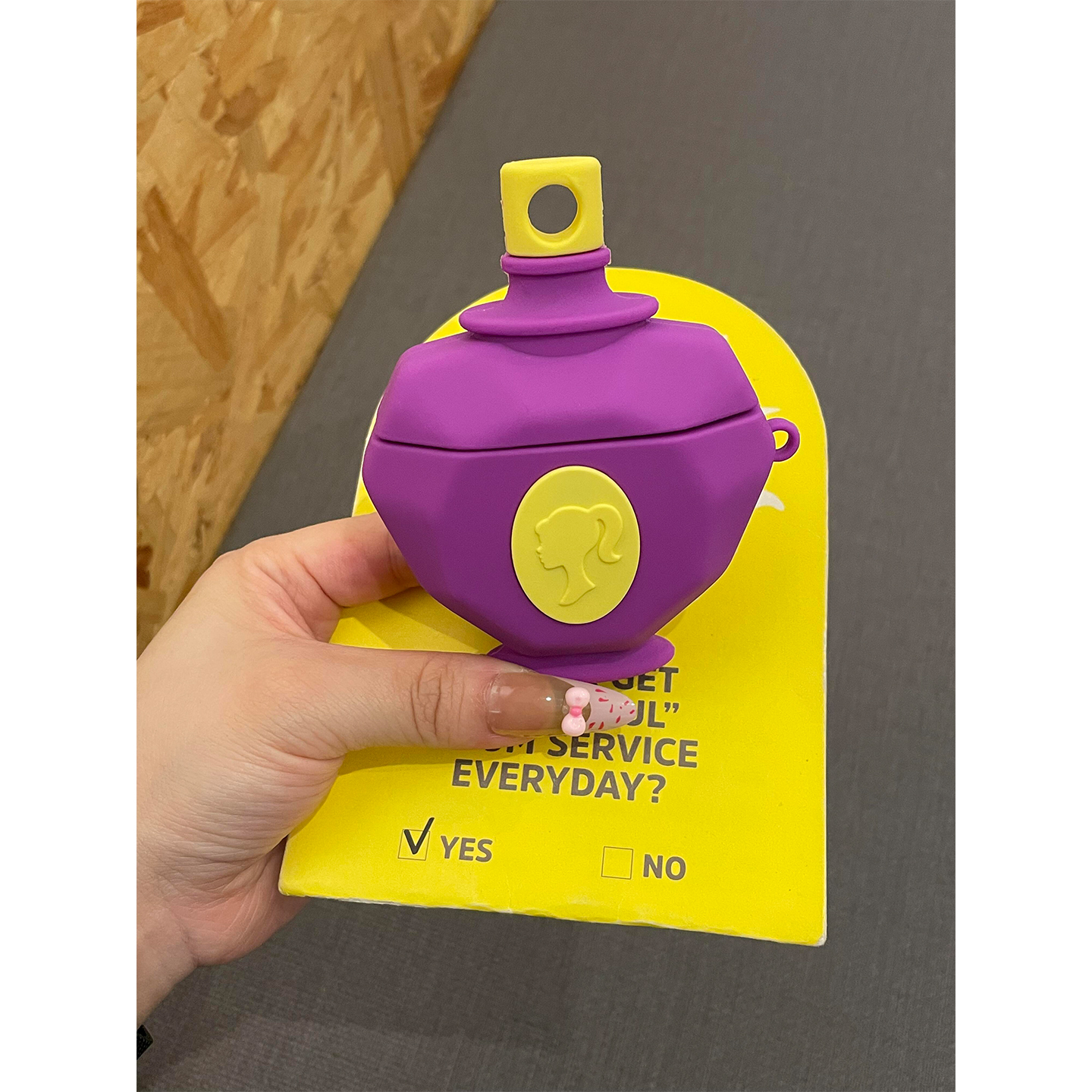 高级感紫罗兰芭比公主香水瓶适用AirPods4代耳机壳苹果无线蓝牙AirPodsPro二代硅胶1/2代软耳塞3代防摔保护壳