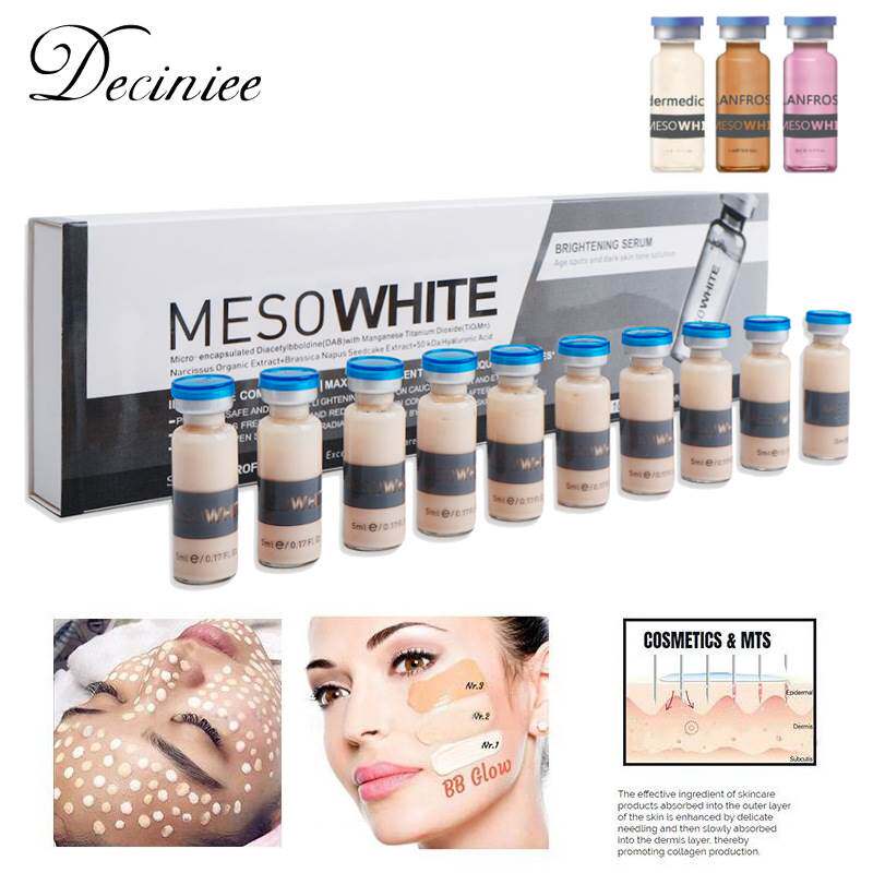 10Pcs 5ml Semi-permanent Liquid Foundation BB Cream Glow Cos