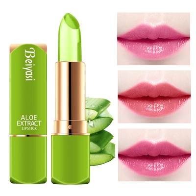 Magic Aloe Vera Lipstick Lip Balm Color Mood-Changing Long
