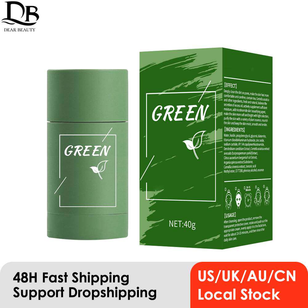 Green Tea Mask Stick Blackhead Remover Clay Face Mask Oil Co